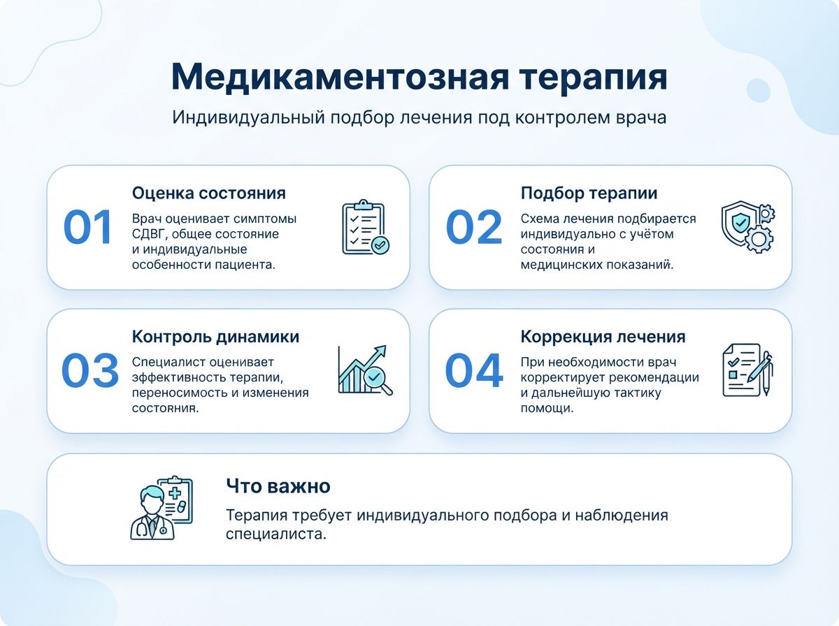 Лечение СДВГ в Дебальцево у детей и взрослыхинфографика